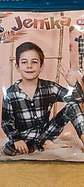 uniseks   kız erkek cocuk süet pijama takimi