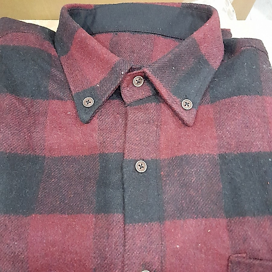 bordo siyah oduncu gomlek  lx beden